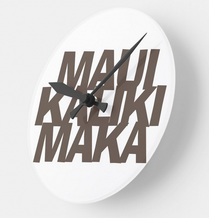 Maui Acrylic Wall Clock